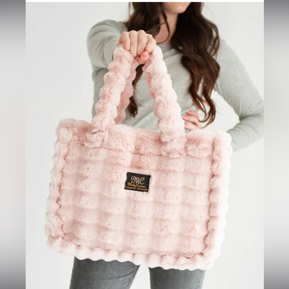 Minky Couture Large Annie Bag - Ripple Blush- New never used